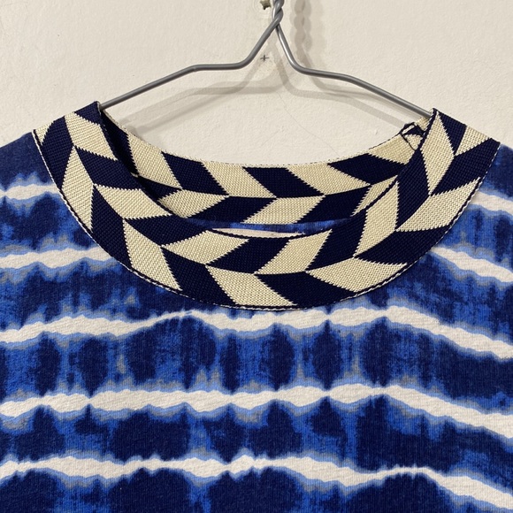 Tory Burch Hollie Tie Dye Striped Long Sleeve Cotton Dress Shift Dress S - Picture 5 of 14